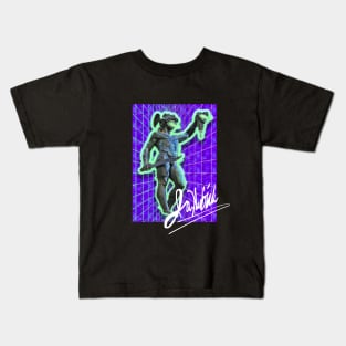 Vaporwave Persus and Medusa (Signed) Kids T-Shirt